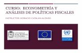 CURSO: ECONOMETRÍA Y ANÁLISIS DE POLÍTICAS … · 2016-07-04 · tabla de analisis de la varianza (anova) 𝑒𝑔 = ...