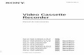 Video Cassette Recorder - Sony UK | Latest … · 2017-02-23 · como radiadores o conductos de aire caliente, ni ... 26 Memorización de canales ... Ahora puede utilizar los botones