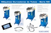 Máquinas Curvadoras de Tubos - Serie NCinecobendingmachines.com/images/catalogo-2016_.pdf · Apriete contramatriz manual automático Potencia motor principal 2,0 HP = 1,5 Kw Potencia