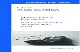 Ciclo Mass Clasica - recursos.march.es · historia de encuentros entre la música y las restantes ... Piano Rag-Music Tango Cirkus Polka II ... peo y del musical americano más “cultos”.