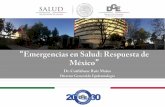 Emergencias en Salud: Respuesta de México 2015/Forum Presentations... · Determinantes Sociales de la Salud . Modelo de Determinantes en Salud de Dahlgren y Whitehead ... 48 se consideraron