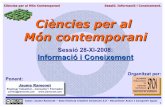 Ciències per al Món contemporani - spcn.cat · Ciències per al Món Contemporani Autor: Jaume Ramonet – Sota llicència Creative Commons 3.0 – Reconèixer Autor I Compartir