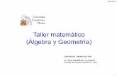 Taller matemáticoTaller matemático (Álgebra y ...antares.sip.ucm.es/cpareja/tallerMatematico/slides/Álgebra y... · 22/07/2013 1 Taller matemáticoTaller matemático (Álgebra