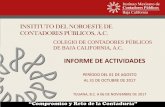 INFORME DE ACTIVIDADES - incp.mx Trimestral... · III- Actividades específicas realizadas en cumplimiento con la misión y objetivos del IMCP