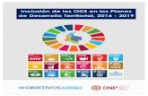 Inclusión de los ODS en los Planes - 2019 - … · 2 Inclusión de los ODS en los Planes de Desarrollo Territorial, 2016 - 2019 Grupo de Seguimiento Territorial Dirección de Seguimiento