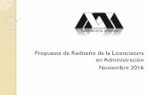 Propuesta de Rediseño de la Licenciatura en …csh.xoc.uam.mx/produccioneconomica/publicaciones/nov_23_2016.pdf · dimensión técnica abordada en el taller con la pregunta de investigación