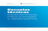 Escuelas técnicas - argentina.gob.ar · culada a campos ocupacionales amplios y dinámicos. Asimismo, se propone brindar for-