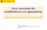 Uso racional de antibióticos en ganadería - zoetis.es · Explotación en matadero 1 cepa por unidad epidemiológica y año Muestreos . Años pares (2014, 2016, 2018, 2020): ...
