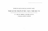 MATEMÁTICAS MACS - iessanvicente.com€¦ · Matemáticas Aplicadas a las Ciencias Sociales I . 1 . PROGRAMACIÓN DE MATEMÁTICAS MACS MATEMÁTICAS APLICADAS A …
