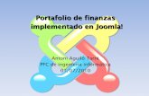 Portafolio de finanzas implementado en Joomla!computationalfinance.lsi.upc.edu/wp-content/uploads/2014/09/ToniA... · Portafolio de finanzas en Joomla! - Antoni Aguiló Tarré 3.