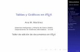 Tablas y Gr icos en LaTeX - Bienvenidos al …€¦ · Tablas y Gráﬁcos Ana M. Martínez 1.- Tablas 1.1.- Entornotabular 2.- Gráﬁcos 2.1.- Importando imágenes 2.2.- Creando