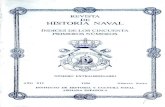 REVISTA DE HISTORIA NAVAL - Armada Españolaarmada.mde.es/archivo/mardigitalrevistas/rhn/indices/00del01al50.pdf · revista de historia naval Índices de los cincuenta primeros nÚmeros