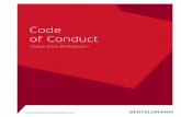 Code of Conduct - Bertelsmann SE & Co. KGaA · 03 2.3.2 Protección de la propiedad intelectual 2.3.3 Privacidad y protección de datos 2.3.4 Integridad financiera 2.3.5 Información