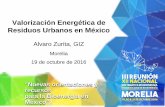 Valorización Energética de Residuos Urbanos en Méxicortbioenergia.org.mx/wp-content/uploads/2016/11/Alvaro-Zurita.pdf · Alvaro Zurita, GIZ Morelia 19 de octubre de 2016. Seite