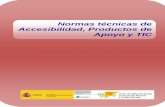 Normas técnicas de Accesibilidad, Productos de Apoyo …to.fundacio.coaatt.org/wp-content/uploads/2017/08/normas_tec2016.pdf · Productos electro-ópticos para baja visión (AEN/CTN