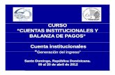 CURSO “CUENTAS INSTITUCIONALES Y BALANZA DE … · distribución de los ingresos primarios entre las unidades y los sectores ... pagar a los trabajadores ocupados en el proceso