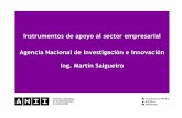 Presentación de PowerPoint - inia.uyºblicos/INIA Tacuarembó/2016/2---160829... · Instrumentos de apoyo al sector empresarial Agencia Nacional de Investigación e Innovación Ing.