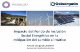 Impacto del Fondo de Inclusión Social Energético en … · Impacto del Fondo de Inclusión Social Energético en la ... Gas Natural en diferentes sectores económicos . Generación