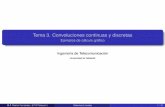 Tema 3. Convoluciones continuas y discretas - … · Tema 3. Convoluciones continuas y discretas Ejemplos de cálculo gráﬁco Ingeniería de Telecomunicación Universidad de Valladolid