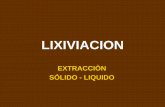 LIXIVIACION · ( obtención de gelatina) 2) Extracción de componentes no deseados Cafeína Lactosa Colesterol Grasa Lavado de alimentos. Actualmente existe una creciente demanda