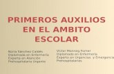 PRIMEROS AUXILIOS EN EL AMBITO ESCOLAR - …cefire.edu.gva.es/pluginfile.php/316491/mod_resource/content/2... · • Conceptos generales • Sistema de asistencia sanitaria urgente