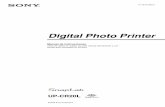 Digital Photo Printer - Sony Global Headquarters · Admite la mayoría de los formatos de tarjetas de memoria utilizados en cámaras digitales: “Memory Stick”, tarjeta xD-Picture,