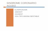SINDROME CORONARIO AGUDO - juntadeandalucia.es · -scasest-sca tipo angina inestable. ... ventajas vs fibrinolisis:-mas efectividad en restauracion de flujo-menor reoclusiones-mejoria