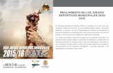 REGLAMENTO DE LOS JUEGOS DEPORTIVOS …jdm.pmdalmeria.com/sites/default/files/documentos/Reglamento... · 2. ORGANIZACIÓN TÉCNICA 2.1 En los Juegos Deportivos Municipales pueden