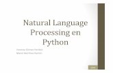 Natural’Language Processingen Python - UC3Mmiguel/MLG/adjuntos/NLTK.pdf · 2/54 Objetivosde esta’sesión’ Adquisiciónde% documentos% Procesadode% contenidos% Aprendizaje% máquina%sobre%