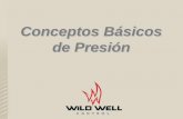 Conceptos Básicos de Presión - wildwell.com · presion de revestimiento, pero, en una situacion de control de pozo, se pude referir como presion del estrangulador. – Presión