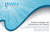 Sistema Integral de Tratamiento de Aguas - … · WasteBuster II (Oxidación y separación de aceite) Hamsa-ARN (Tratamiento ecológico de aguas negras/grises) Hydro-EP (Purificación