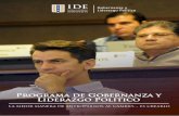 Programa de Gobernanza y Liderazgo Político - … de Gobierno/Programa_de... · con actores de la vida pública del Ecuador. ... Negociación y Resolución de Conflictos. Innovación