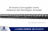 El Acero Corrugado como refuerzo del Hormigón Armadofedimetal.com.ec/wp-content/uploads/2017/08/andec-presentacion.pdf · Varilla Corrugada ... Variación de la longitud de la barra