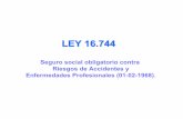LEY 16 - 3tecprevriesgos2010 · LEY 16.744 Seguro social obligatorio contra Riesgos de Accidentes y Enfermedades Profesionales(01-02-1968).