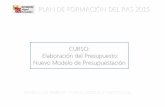 CURSO: Elaboración del Presupuesto: Nuevo Modelo de ...presupuestoypatrimonio.umh.es/files/2015/10/NUEVA-HERRAMIENTA-E... · La programación econ ómica y la Ley de Presupuestos.mica