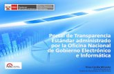 Portal de Transparencia Estándar administrado por la ...sgp.pcm.gob.pe/web/images/documentos/taller-evaluacion-pte/Present... · Estándar administrado por la Oficina Nacional ...