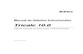 Manual Detalles Tricalc - arktec.com · temente conectada en la salida paralelo o USB del ordenador la pastilla de protección que se suministra con él. Los fabricantes de las pastillas