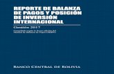 REPORTE DE BALANZA DE PAGOS Y POSICIÓN DE … · Ciudad de La Paz Estado Plurinacional de Bolivia ... esta última apoyada por el acuerdo de recortes fijado por la ... Bienes -7y