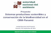 Proyecto Sistemas productivos sostenibles y …produccionsostenibleybiodiversidad.org/wp-content/documentos/... · conservación de la biodiversidad en el CBM-Panamá Unidad Ejecutora