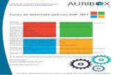 Curso de desarrollo web con ASP - auriboxtraining.comauriboxtraining.com/cursos-microsoft/temarios/curso-de-asp-net.pdf · Manejo de datos con ADO.NET ... Curso de desarrollo web