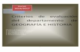 Criterios de evaluación del departamento de …ies-castilloaguila.centros.castillalamancha.es/sites/ies-castilloa... · Criterios de evaluación del departamento de GEOGRAF˝A E