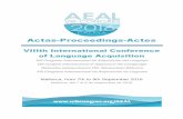 Actas-Proceedings-Actes - UIBcongres · Actas-Proceedings-Actes VIIIth International Conference of Language Acquisition VIII Congreso Internacional de Adquisición del Lenguaje VIII
