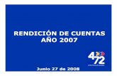 RENDICIÓN DE CUENTAS AÑO 2007 - … · Gestión año 2007 ... Iniciamos el programa “Filatélico Juvenil”, apoyados por el Colegio Cafam de Bogotá, el club filatélico de Bogotá