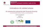 Presentación INDICADORES DE URBANISMO · ... iniciatives i reptes de futur Indicadores de calidad urbana: el sistema de evaluación del Proyecto Ecocity Indicadores de calidad urbana