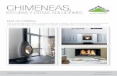 CHIMENEAS, - Leroy Merlin chimeneas2013.pdf · o ladrillo refractario. Dentro puedes colocar un hogar o un insert, para aprovechar mejor el calor. #4 Chimeneas metálicas. ... **Consulta