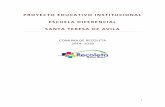 PROYECTO EDUCATIVO INSTITUCIONAL ESCUELA … · El Proyecto Educativo Institucional (PEI) de la Escuela Diferencial Santa Teresa de Ávila es el resultado del trabajo participativo
