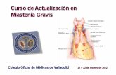 Curso de Actualización en Miastenia Gravis - … · Organo linfoepitelial situado en mediastino ántero-superior . Embriológicas . Anatómicas . Histológicas . ... un tumor en