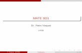MATE 3031 - academic.uprm.eduacademic.uprm.edu/~pvasquez/mate3031/clases1516I/2.5.pdf · Si f y g son continuas en a ... de a y b la función f (x) = 8 >> < >>: x2