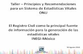 Criterios para la crítica-codificación - UNSD · El Sistema Nacional de Información Estadística y Geográfica, es el ... Procedimiento registral de las actas del estado civil
