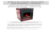 MANUAL DE USUARIO , INSTALACIÓN, … 9 CEZA.pdf · Observaciones: ... de madera que tengan las características descritas en este manual. - No utilizar la estufa como incinerador